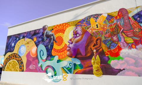 Mur du port au bénin : un chef d’œuvre signé effet graff 8e édition !