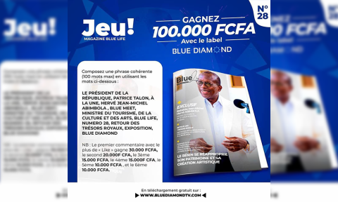 Les gagnants du jeu concours avec le label BLUEDIAMOND